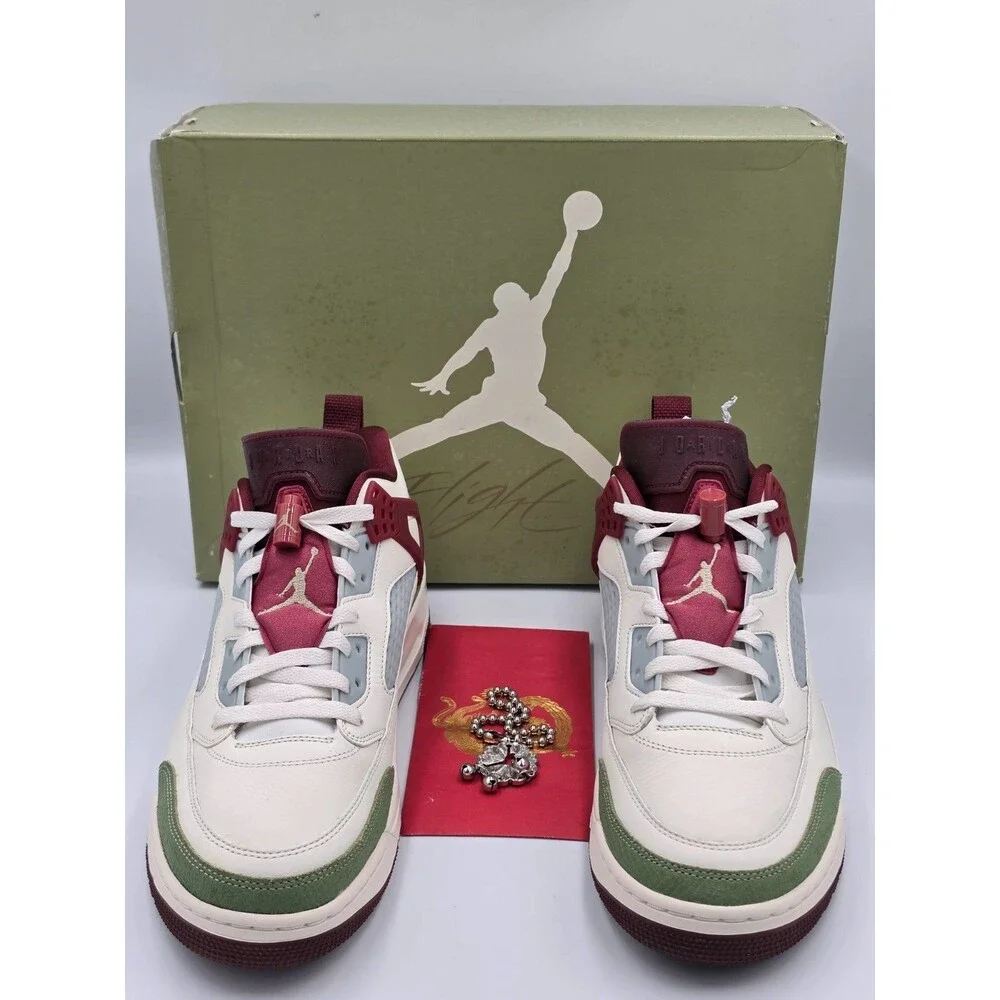 Jordan Spizike Low CNY Year of Dragon Sail Green Red Men’s 12 FJ6372-100